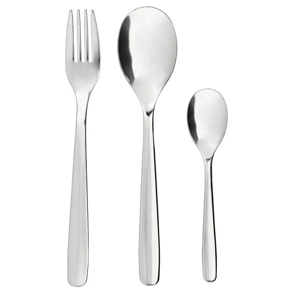 MOPSIG 12-piece cutlery set, grey