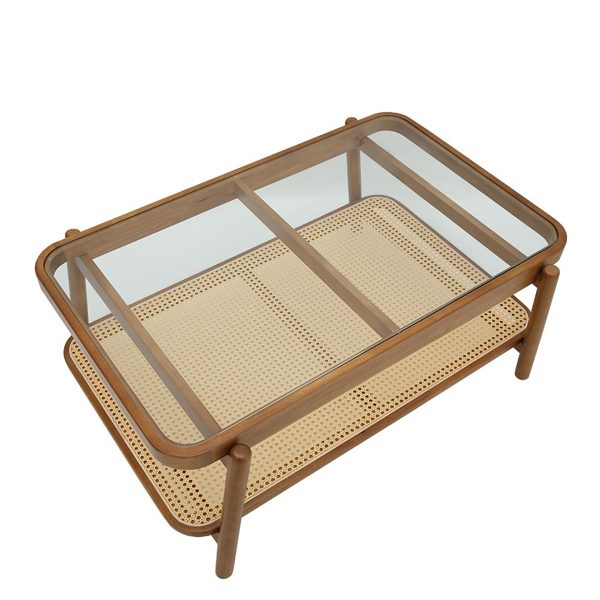 YUFUIN TV console, light teak