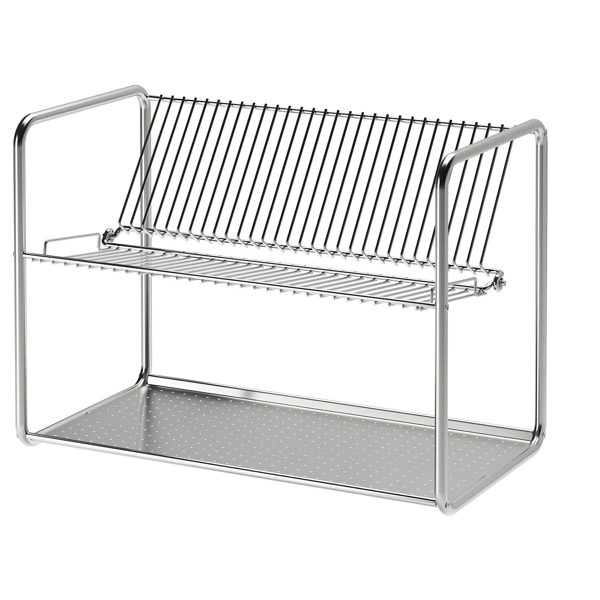 ORDNING Dish drainer, stainless steel, 50x27x36 cm