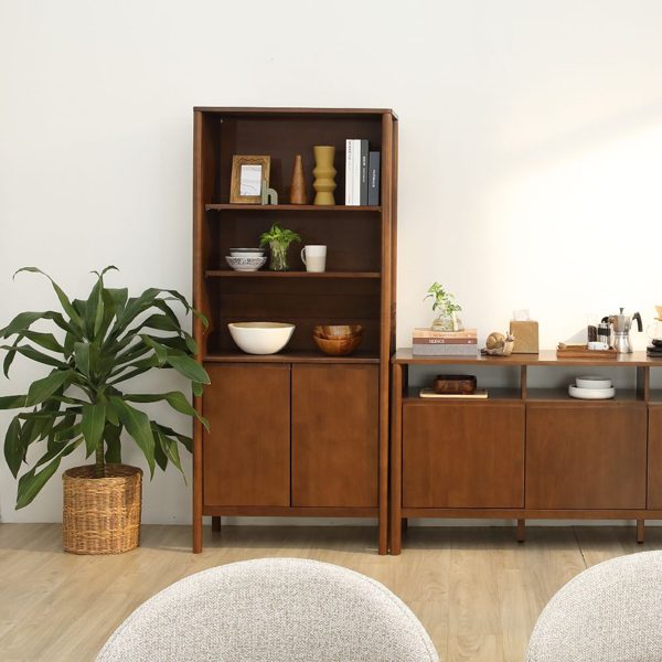 MIYAZAKI cabinet with shelving, 80 cm, walnut